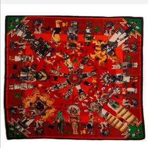 Hermes Kachinas Cashmere Scarf